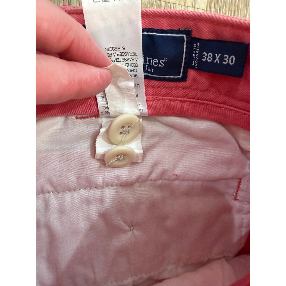 Vineyard Vines Breaker Pants Mens 38x30 Pink Cotton Twill Chinos Excellent - Picture 4 of 11